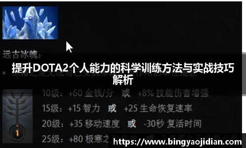 提升DOTA2个人能力的科学训练方法与实战技巧解析